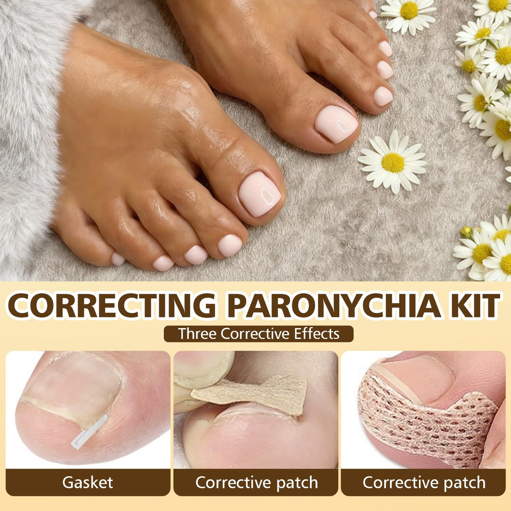 Dynaxor correction strips and curved patches for gentle realignment at home