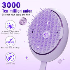 DYUHOOAO scalp massager brush head swivel enables easy cleaning.