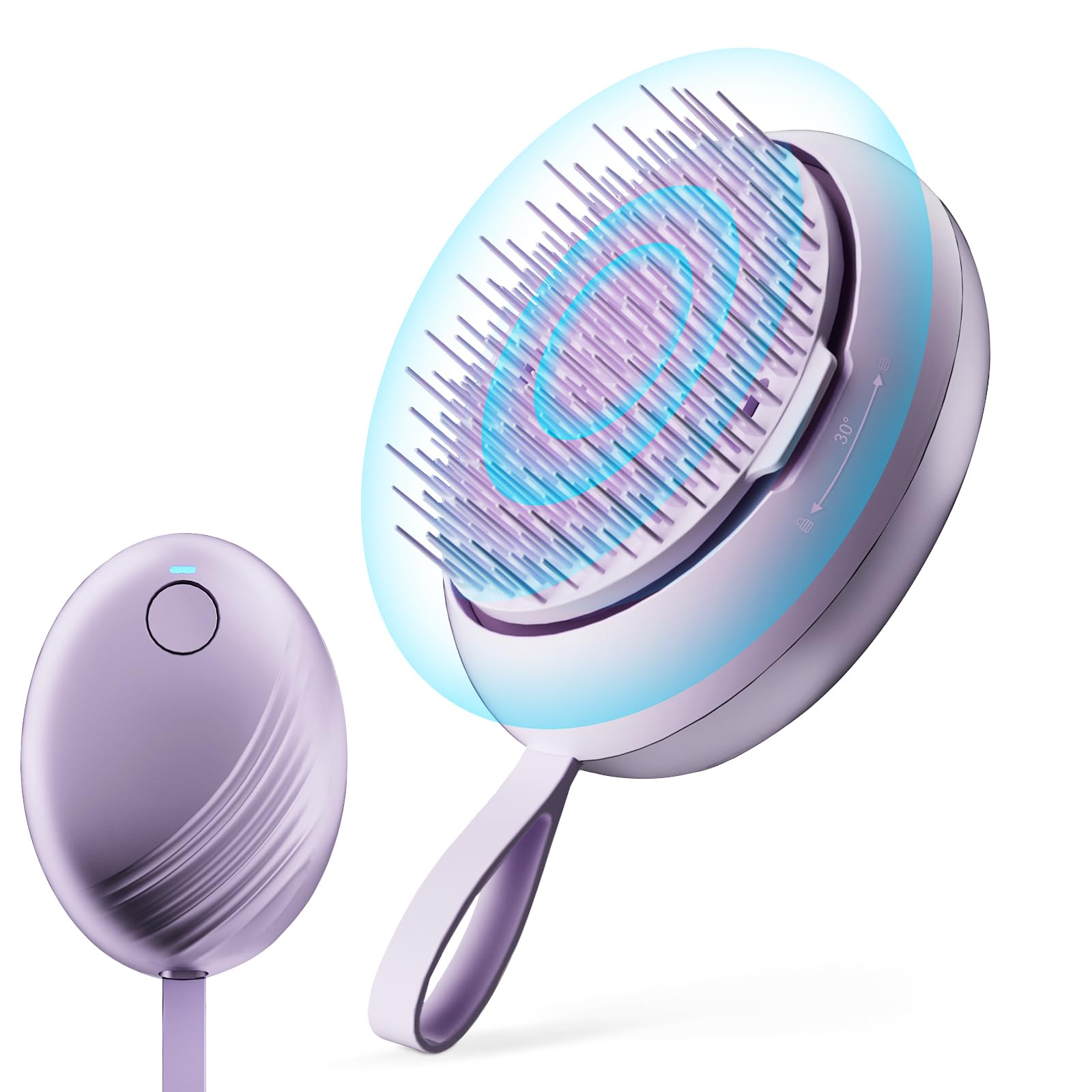 DYUHOOAO scalp massager front view in purple for relaxing head massage.