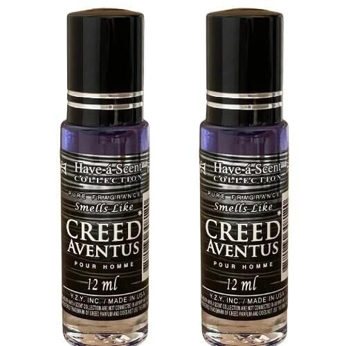 E de B Smell Like Greed Aventus Roll On Oil bottle close up with long lasting scent