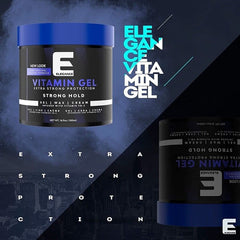 E Elegance Vitamin Gel flake-free formula provides a clean finish without residue.