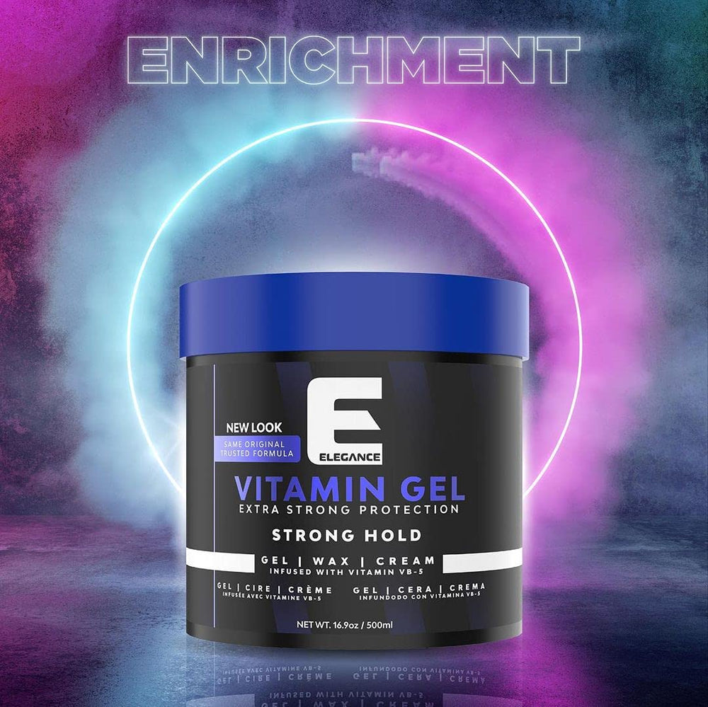 E Elegance Vitamin Gel thickening shine adds volume and natural luster.