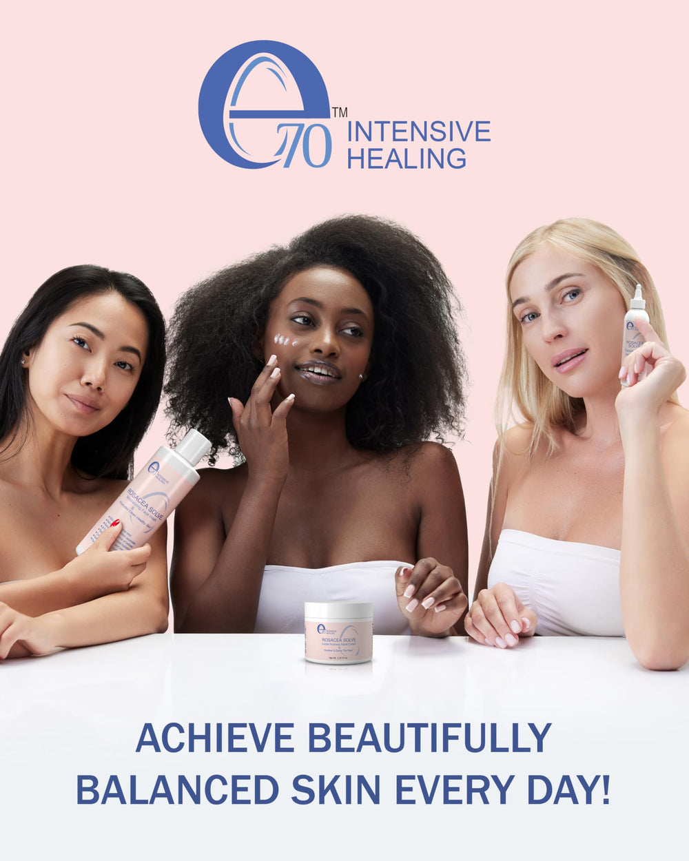 e70 in a skincare routine context; versatile day-to-night nurturing.
