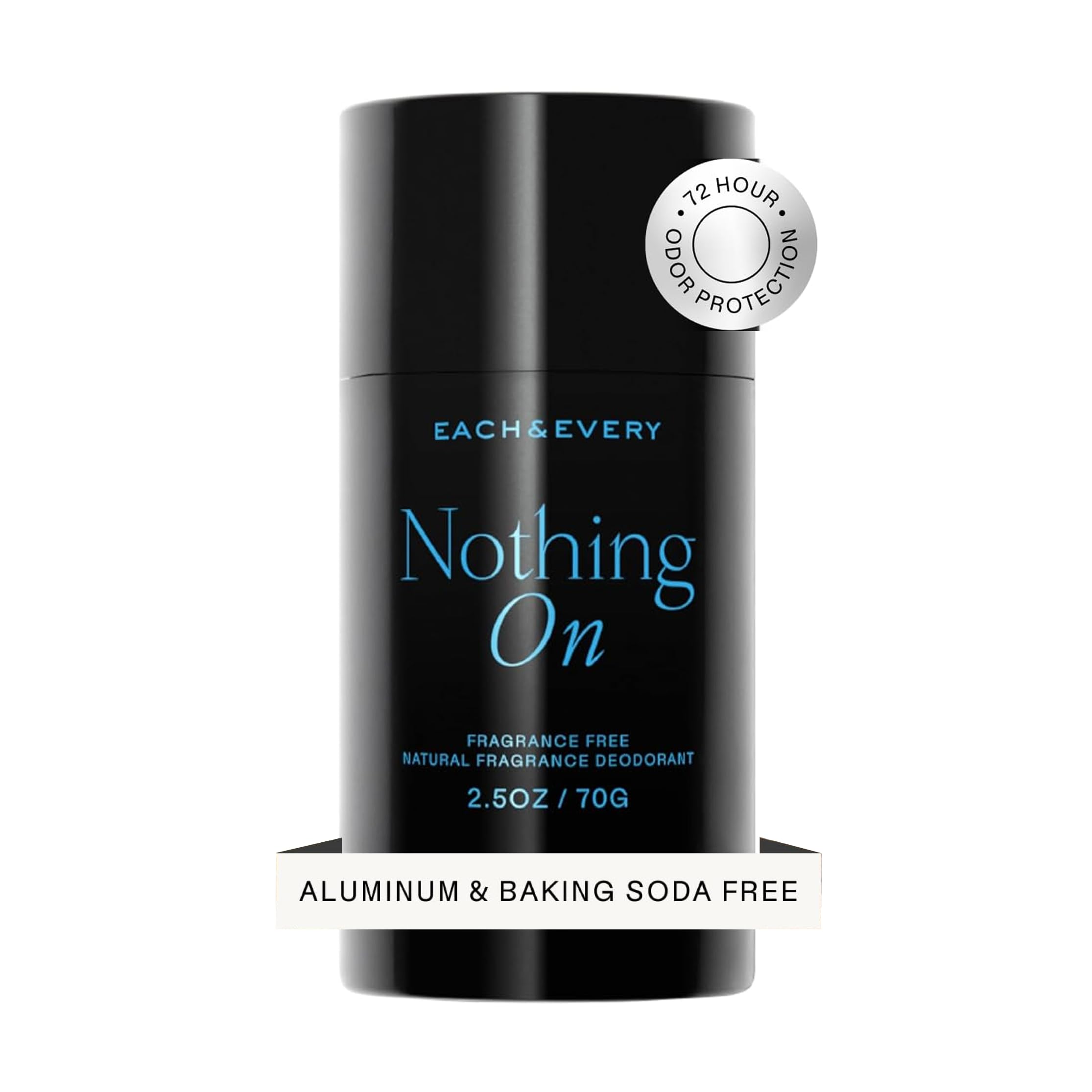 Each & Every aluminum-free deodorant bottle offers gentle daily protection.