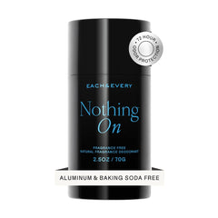 Each & Every aluminum-free deodorant bottle offers gentle daily protection.