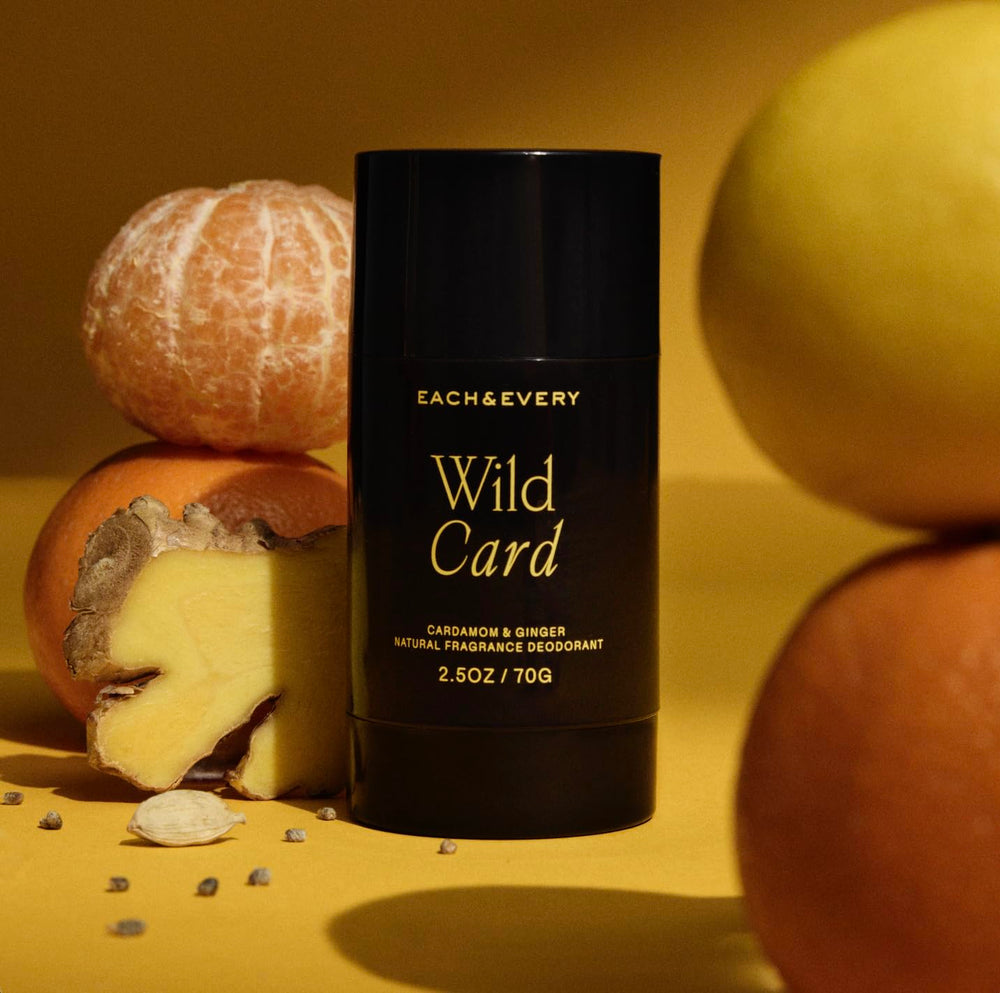 Each & Every 2-pack packaging highlights vegan, aluminum-free deodorant for conscious shoppers.