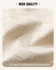 EACHY durable travel toiletry bag in plait white for daily use.