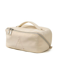EACHY personalized makeup bag front view with zipper for quick access.