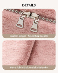 Eachy bag includes a divider and handle for easy organization.