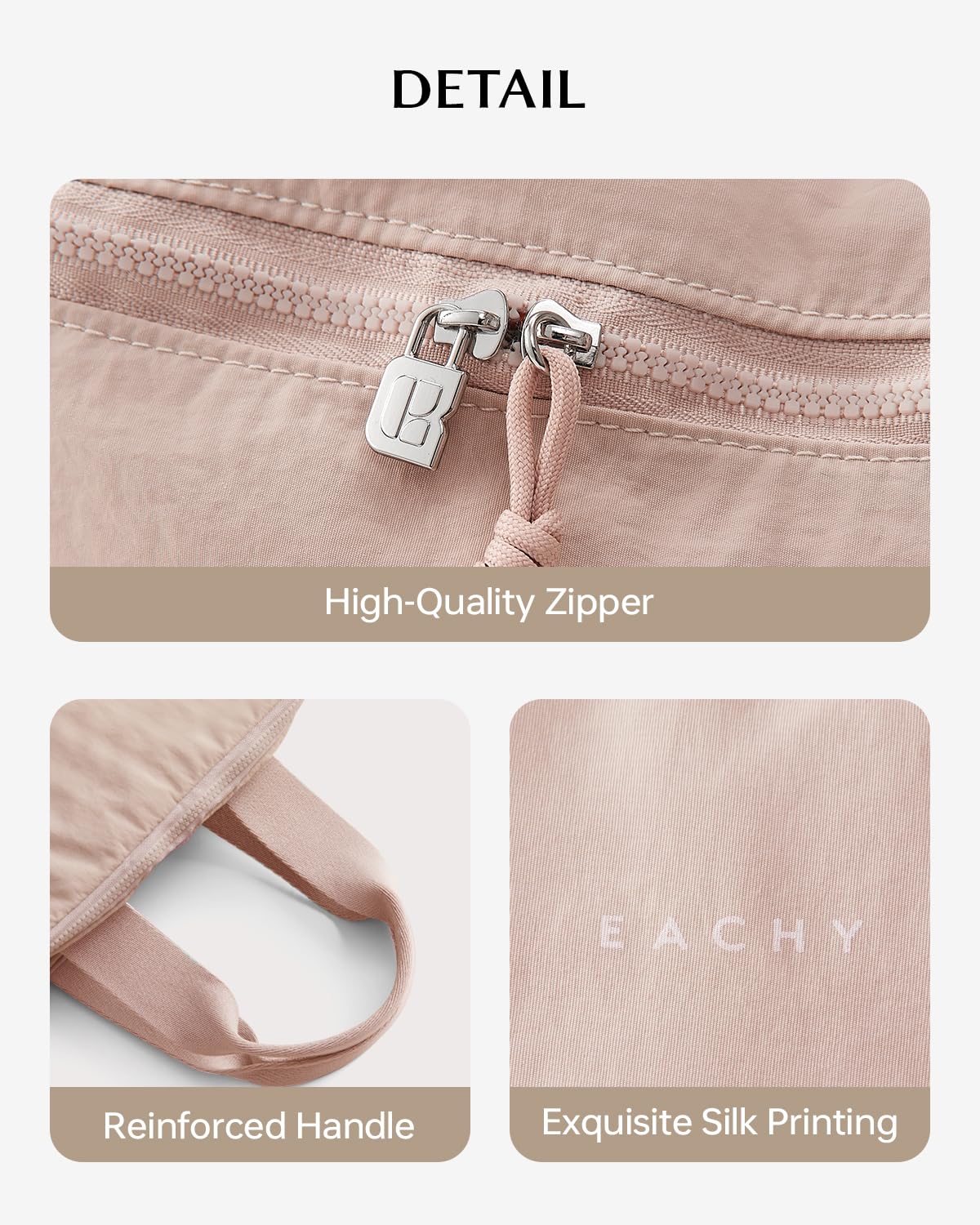 EACHY Wide-opening construction makes access quick and mess-free pink.