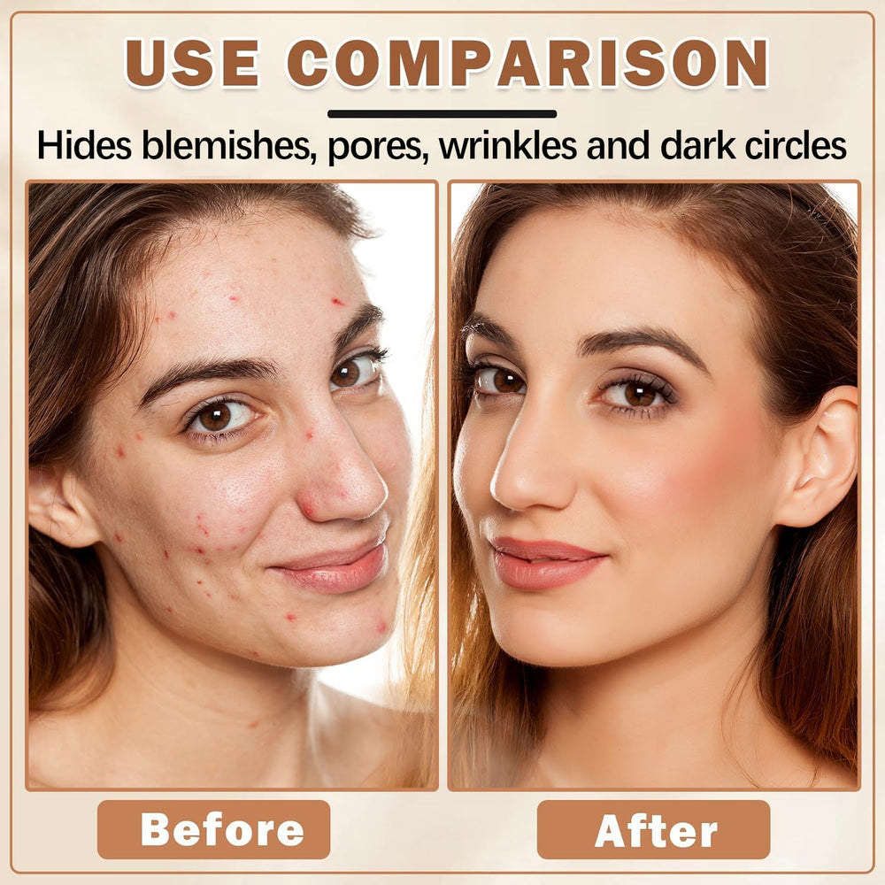 Eakroo foundation brush application demonstrates buildable coverage for natural look
