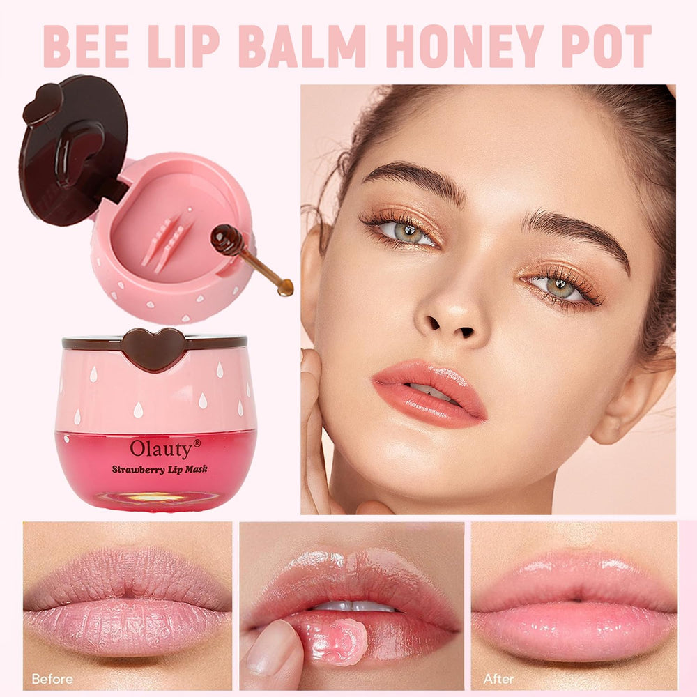 Eakroo Watermelon flavor lip balm in honey pot for refreshing care