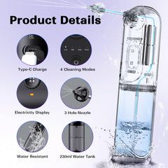 Ear Wax Removal System easy-to-use with large water tank for dual-ear cleaning.