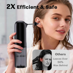 Ear Wax Removal System IPX7 waterproof design ideal for bathroom use.