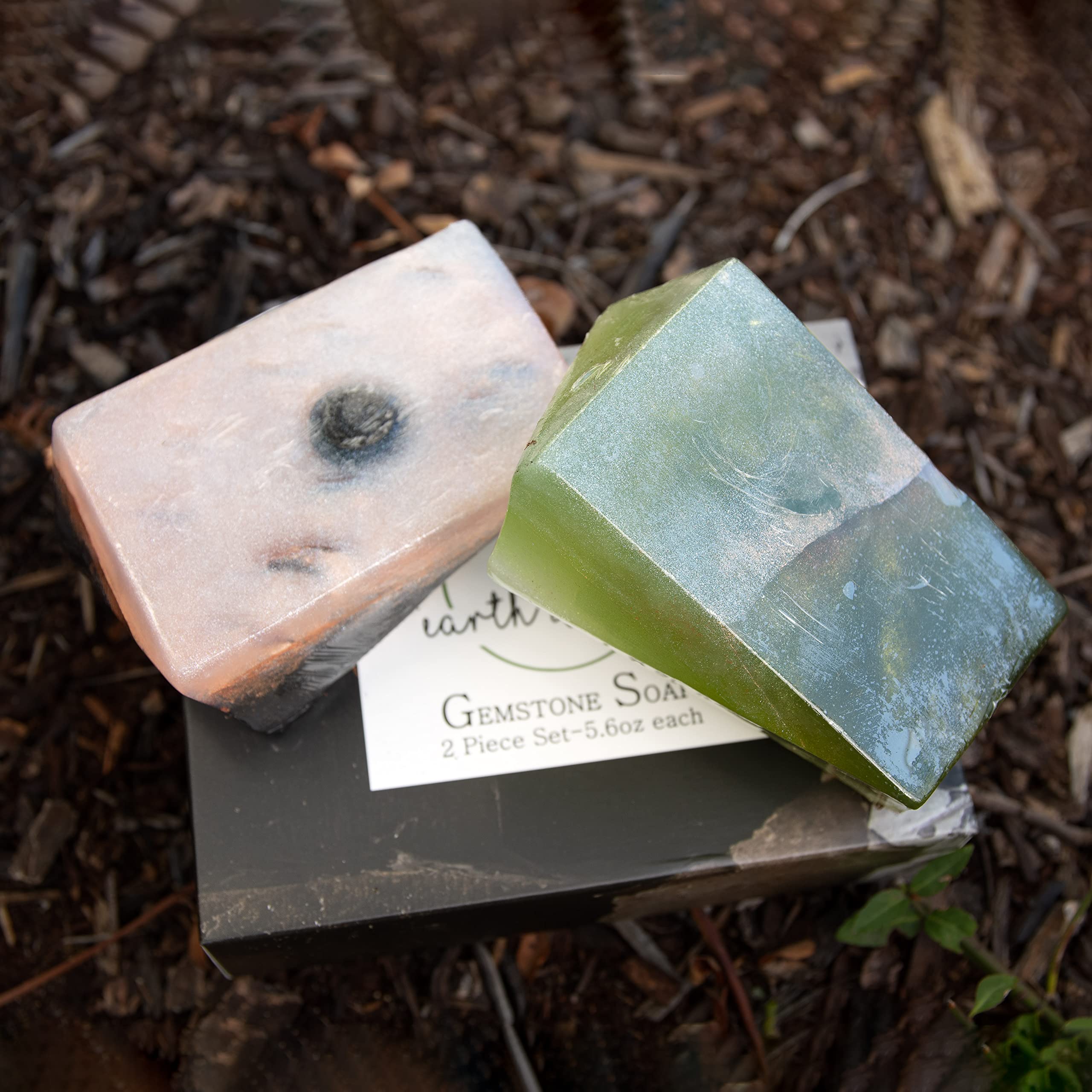 Earth and Home decorative rocks for bathroom, doubles as a conversation starter.