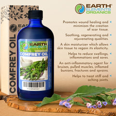 Comfrey Oil absorbed into skin, leaving a hydrated, smooth appearance.