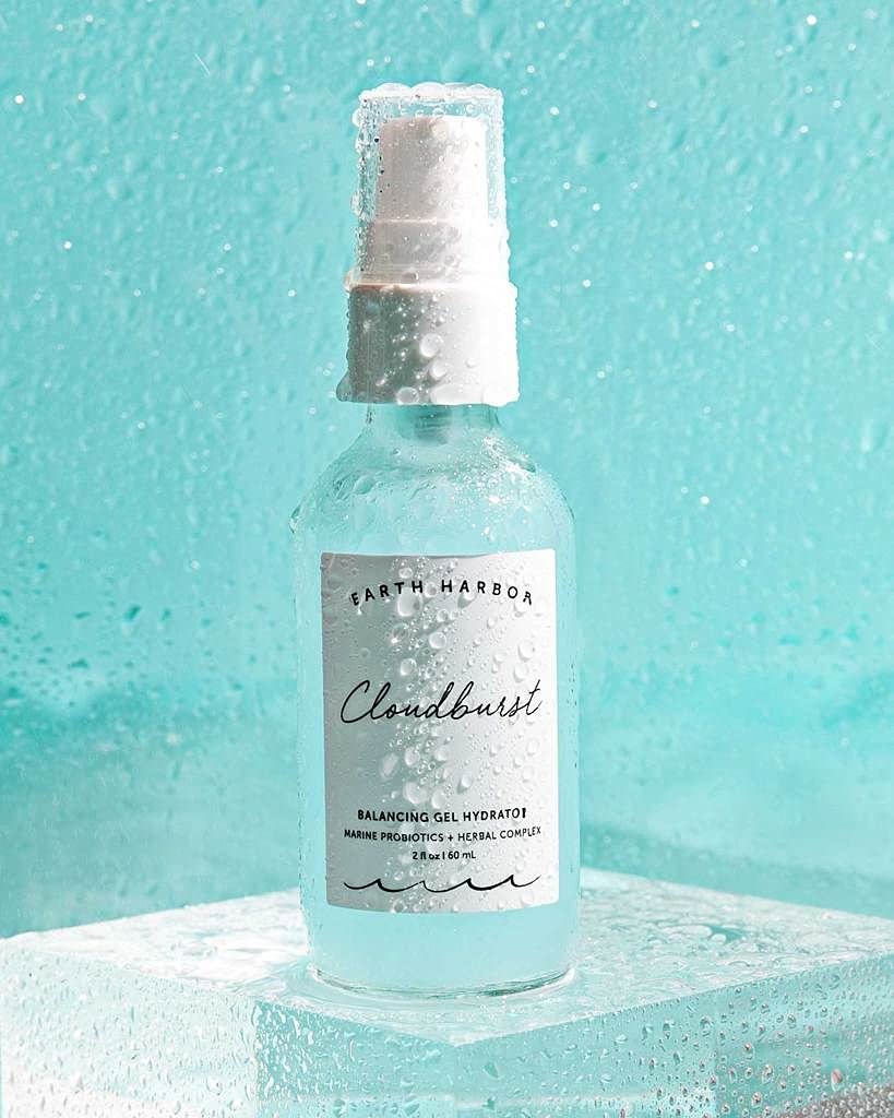 Earth Harbor Cloudburst glow finishing look on skin without heaviness