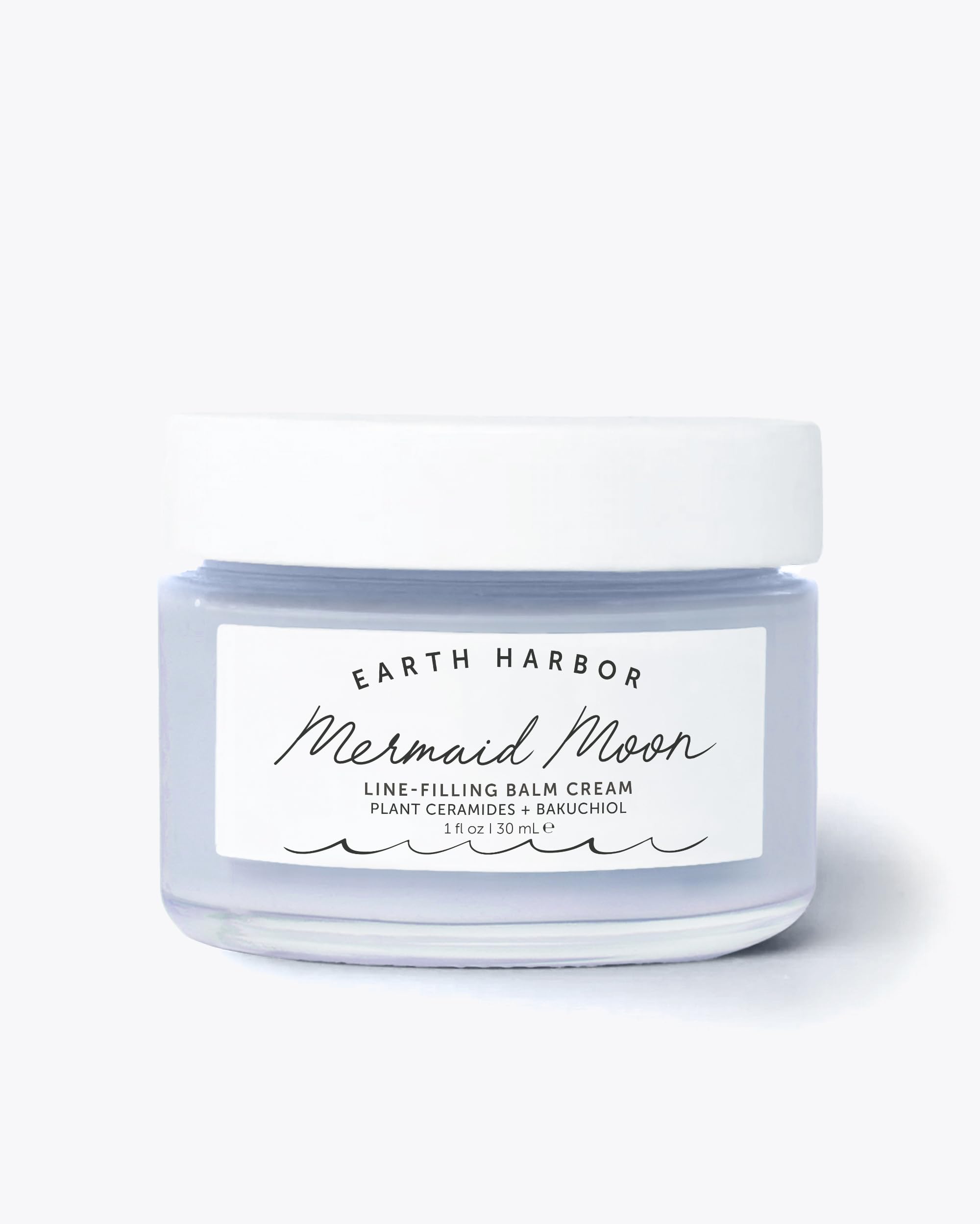 Earth Harbor Mermaid Moon balm jar for overnight hydration and nourished skin