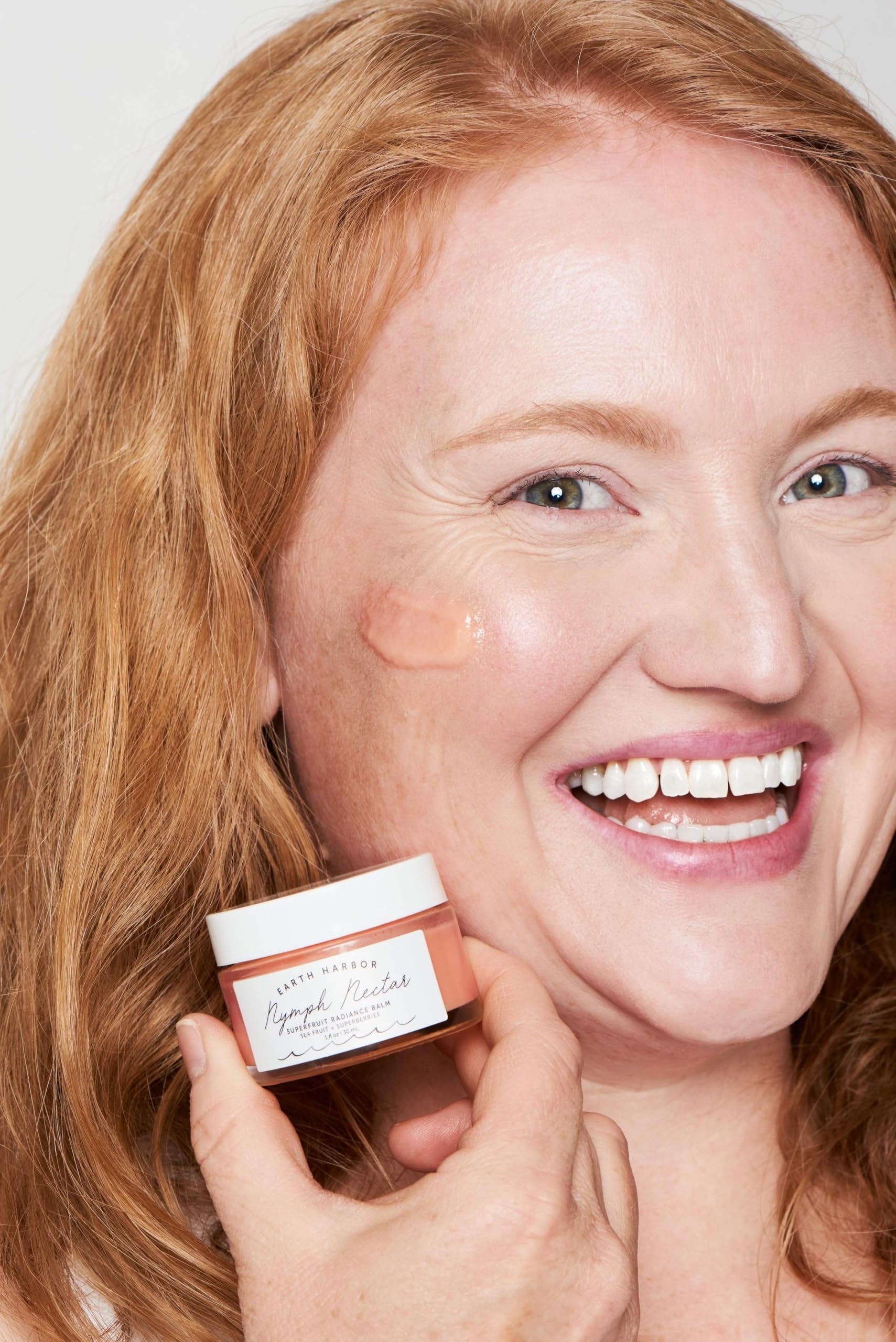 Earth Harbor NYMPH NECTAR luxurious packaging signaling premium skincare.
