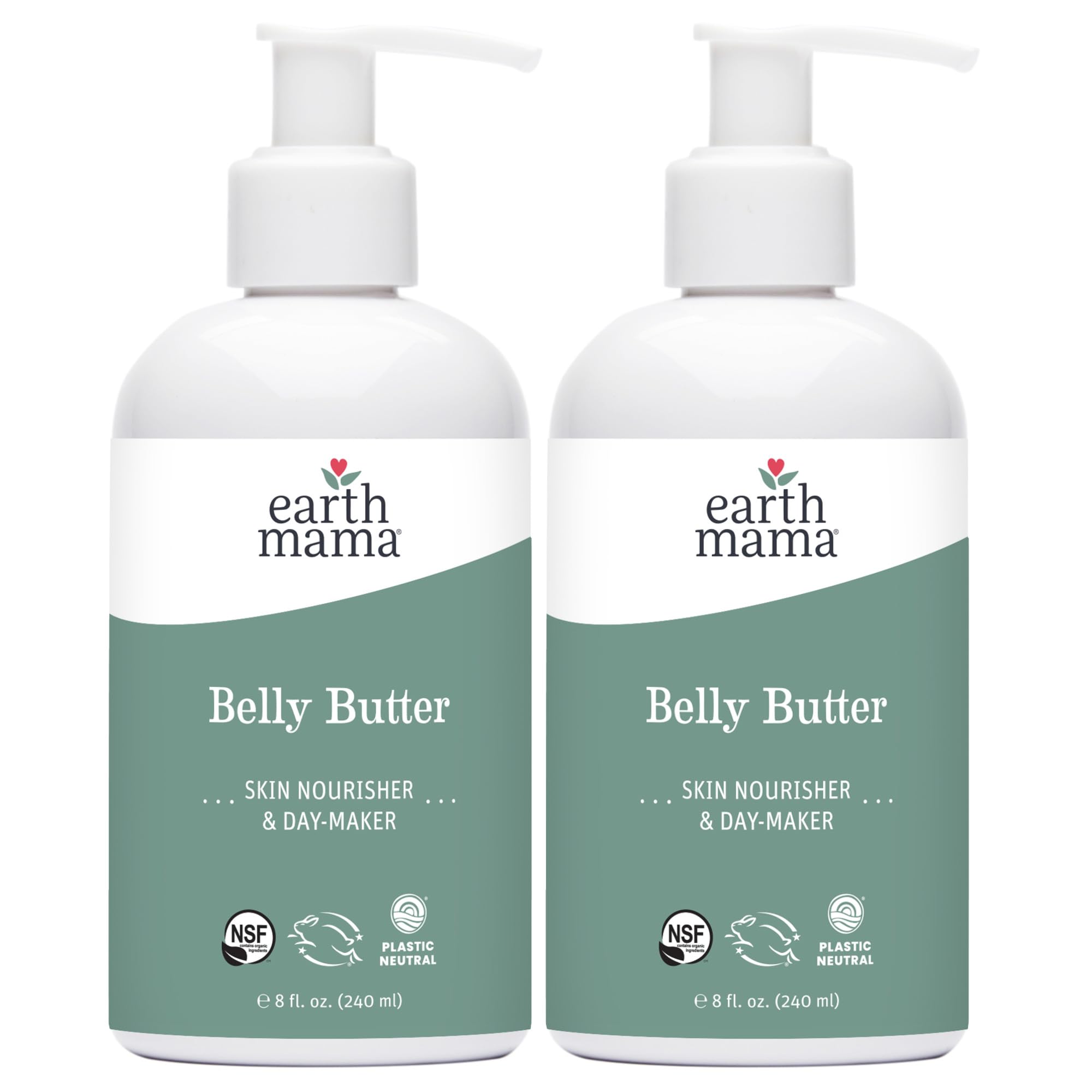 Earth Mama Belly Butter bottle for fragrance-free daily hydration.