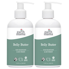 Earth Mama Belly Butter bottle for fragrance-free daily hydration.