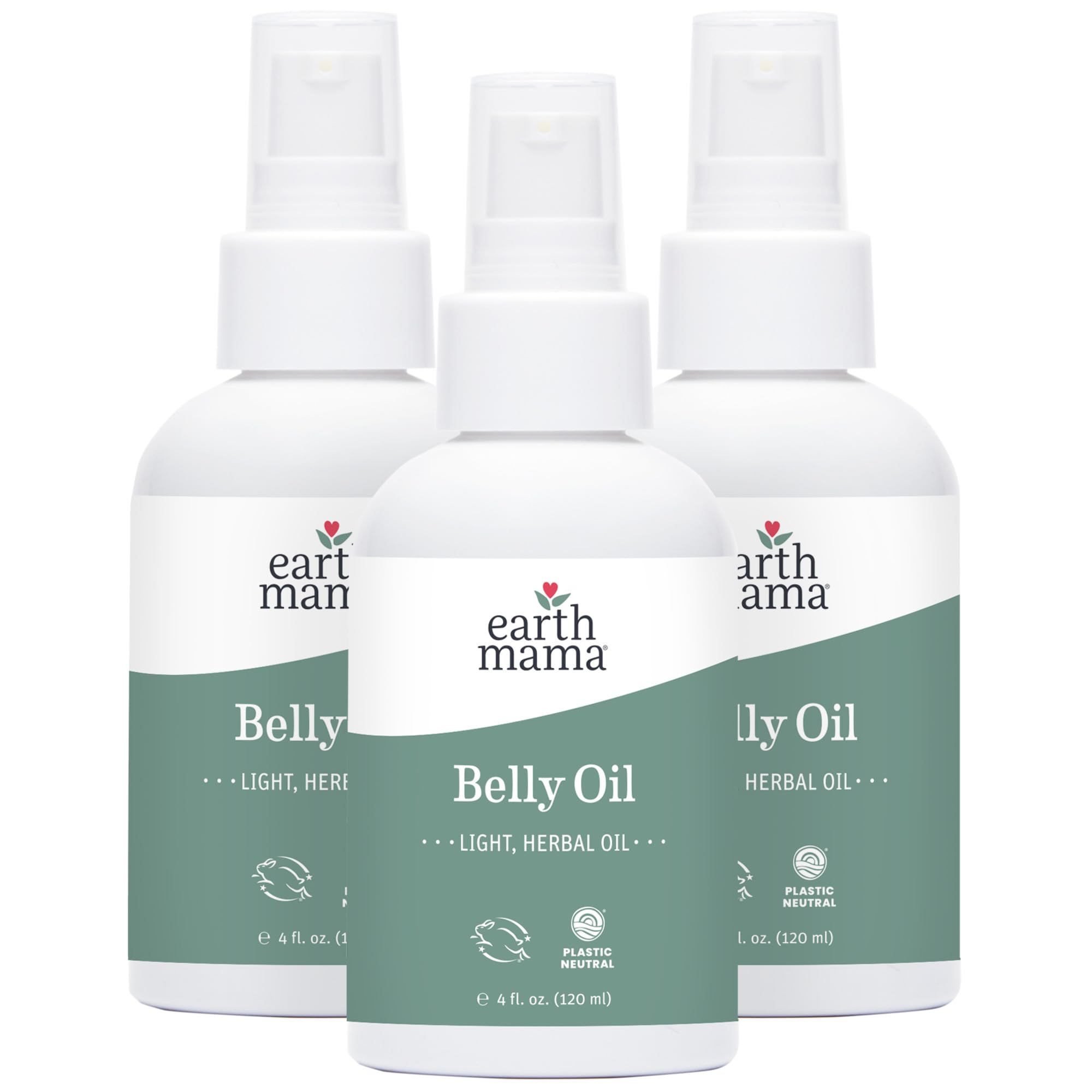 Earth Mama Belly Oil bottle showing hydrating skin