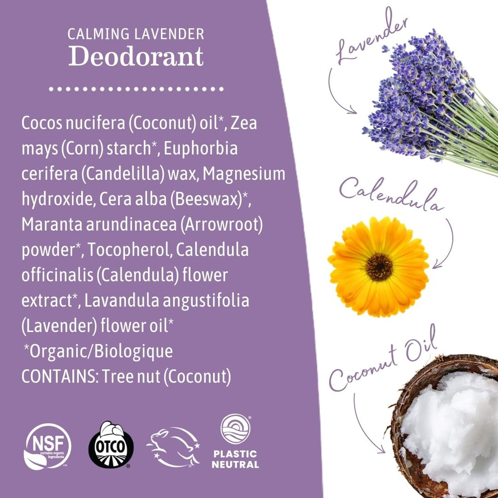 Earth Mama Calming Lavender Deodorant trusted by mamas worldwide for gentle care.