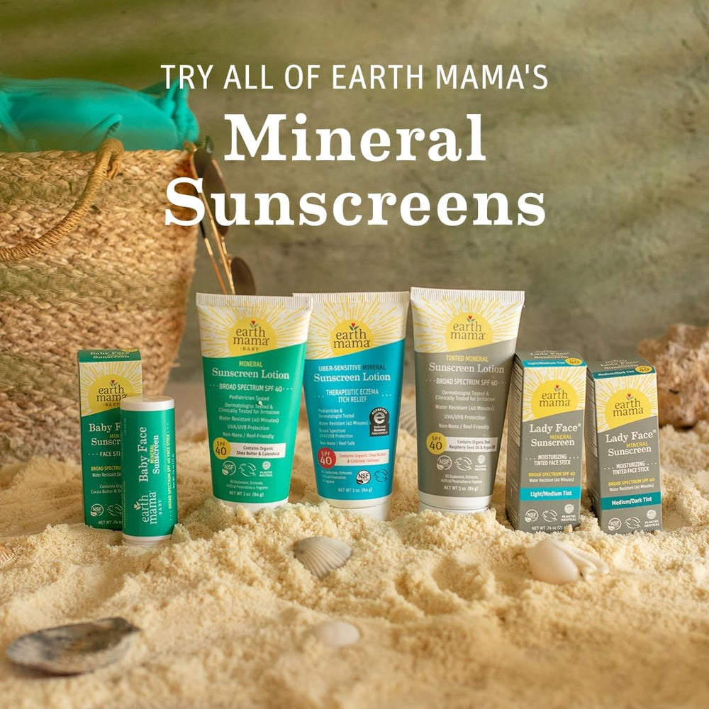 Earth Mama family-friendly sunscreen suitable for all ages