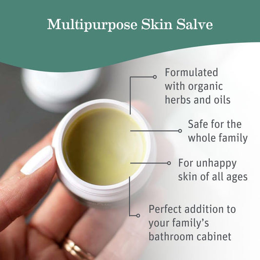 Earth Mama Organic Skin Scar Balm jar ready for quick relief during daily stretch mark care.