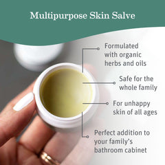 Earth Mama Organic Skin Scar Balm jar ready for quick relief during daily stretch mark care.