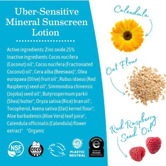 Earth Mama Uber-Sensitive Sunscreen Lotion tube ready for travel and family outings.