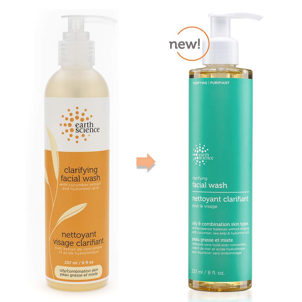 Earth Science Gentle Clarifying Face Wash foaming lather for a gentle cleanse
