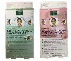 Earth Therapeutics bundle packaging with hydrogel under-eye patches for hydrated look.