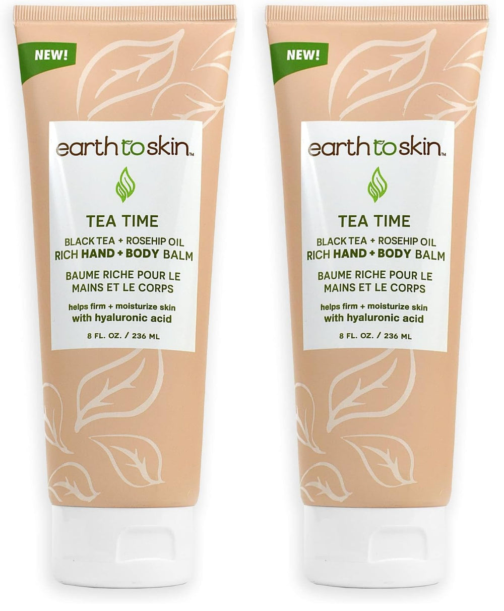 Earth To Skin balm 2-pack front view showing rich hydration for dry skin.