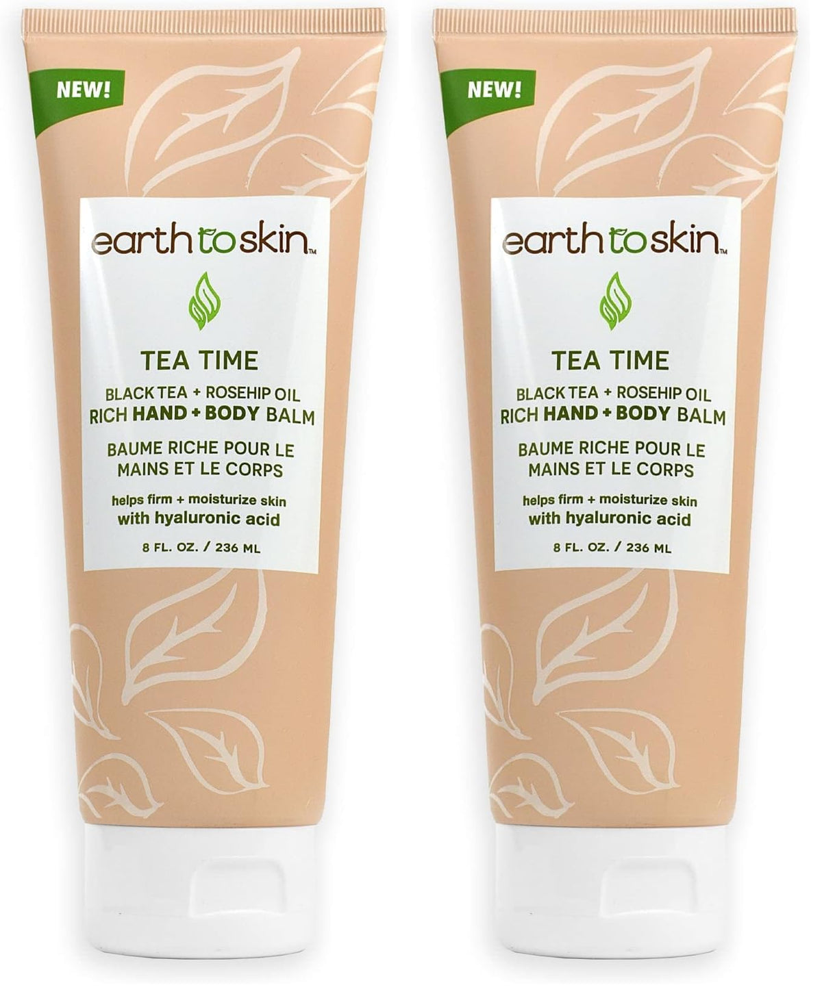 Earth To Skin balm 2-pack front view showing rich hydration for dry skin.