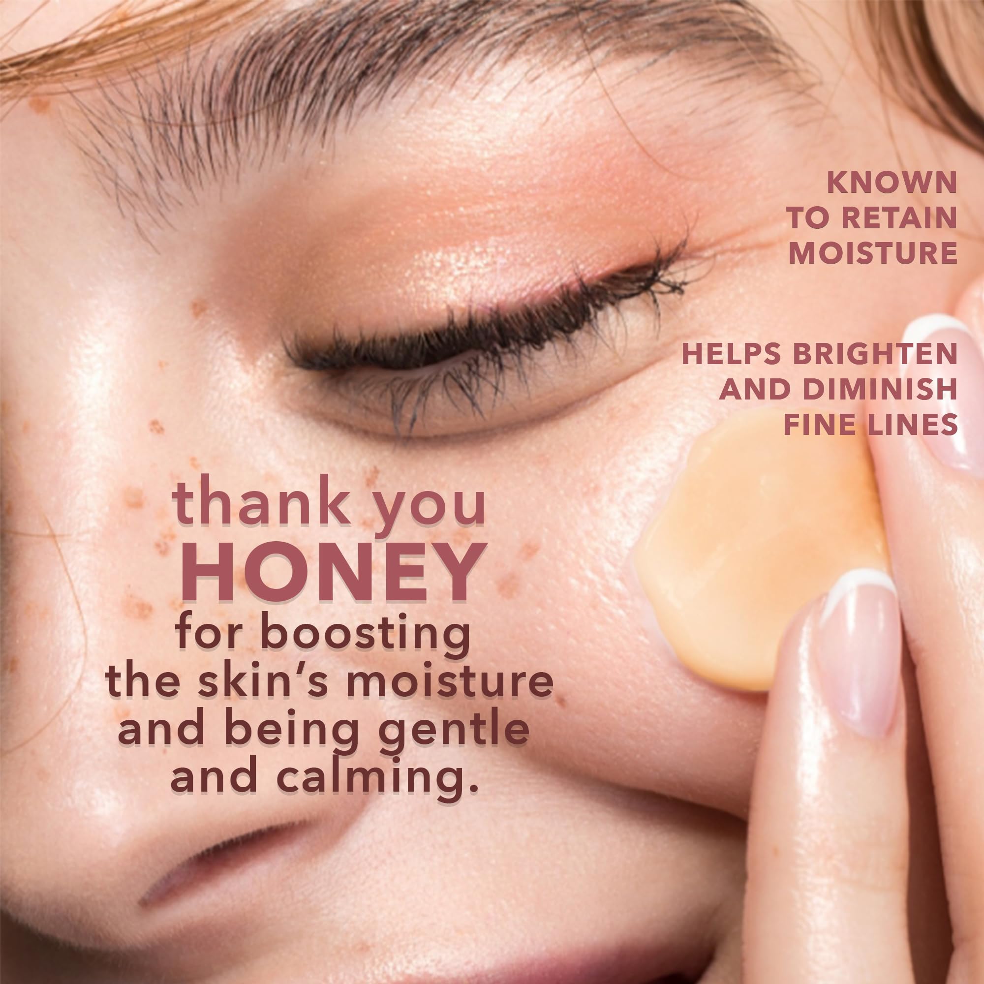 Earth To Skin Honey Manuka Night Cream jar closeup shows rich, creamy texture.