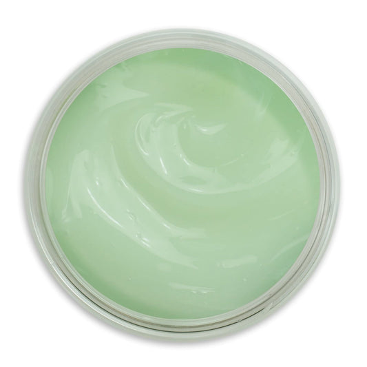 Earth To Skin Super Greens Night Gel Cream close-up texture supports moisture retention.