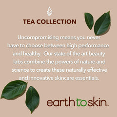 Earth To Skin Tea Time Chamomile Eye Cream texture macro reveals light, non-greasy hydration.