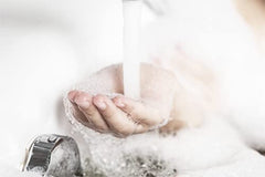 Earthborn Elements SLSA bath-time setup for DIY foaming projects.