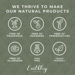 Lavender scented Earthley Lotion with natural ingredients for a gentle aroma.