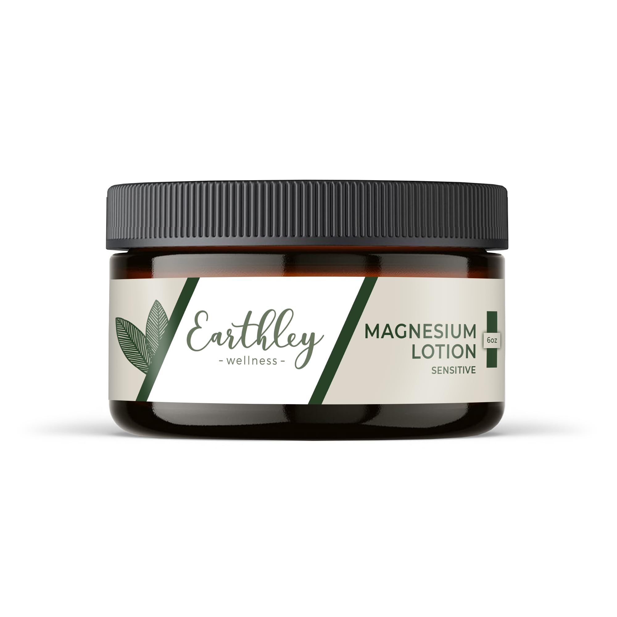Earthley Wellness Magnesium Lotion bottle for a soothing bedtime routine