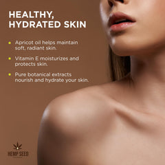 Earthly Body Dreamsicle oil applied to skin demonstrating gentle absorption.