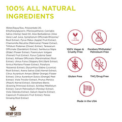 Hemp Seed Body Mist nourishes with aloe vera and botanical extracts.