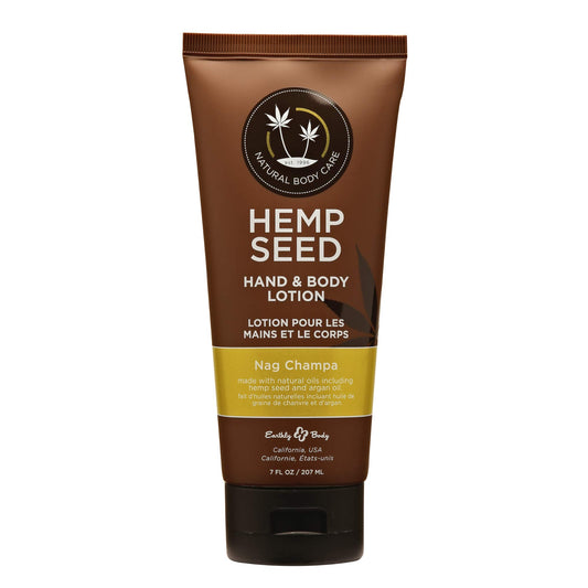 Earthly Body Hemp Seed Lotion application-glide for quick hydration.