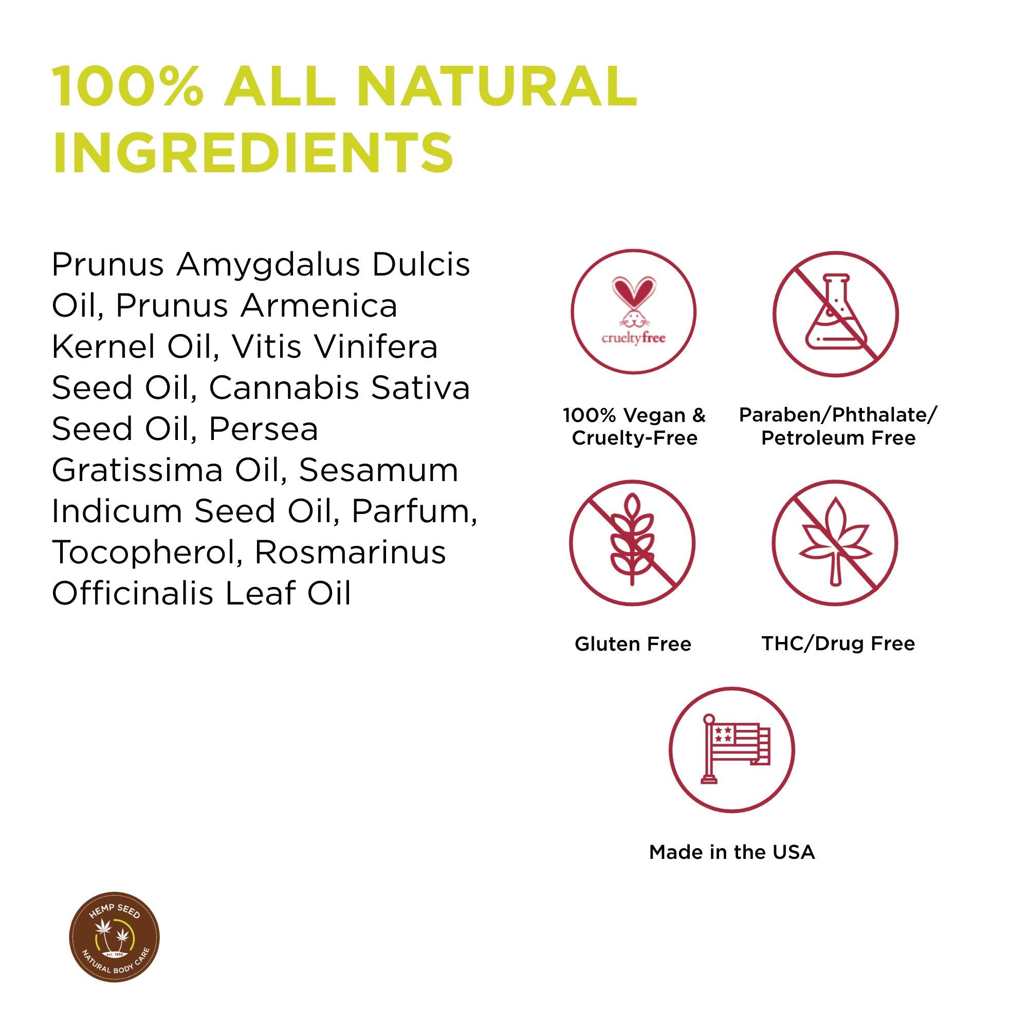 Earthly Body hemp seed oil absorbs quickly for deep nourishment.