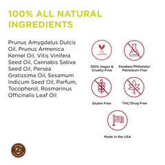 Earthly Body hemp seed oil absorbs quickly for deep nourishment.