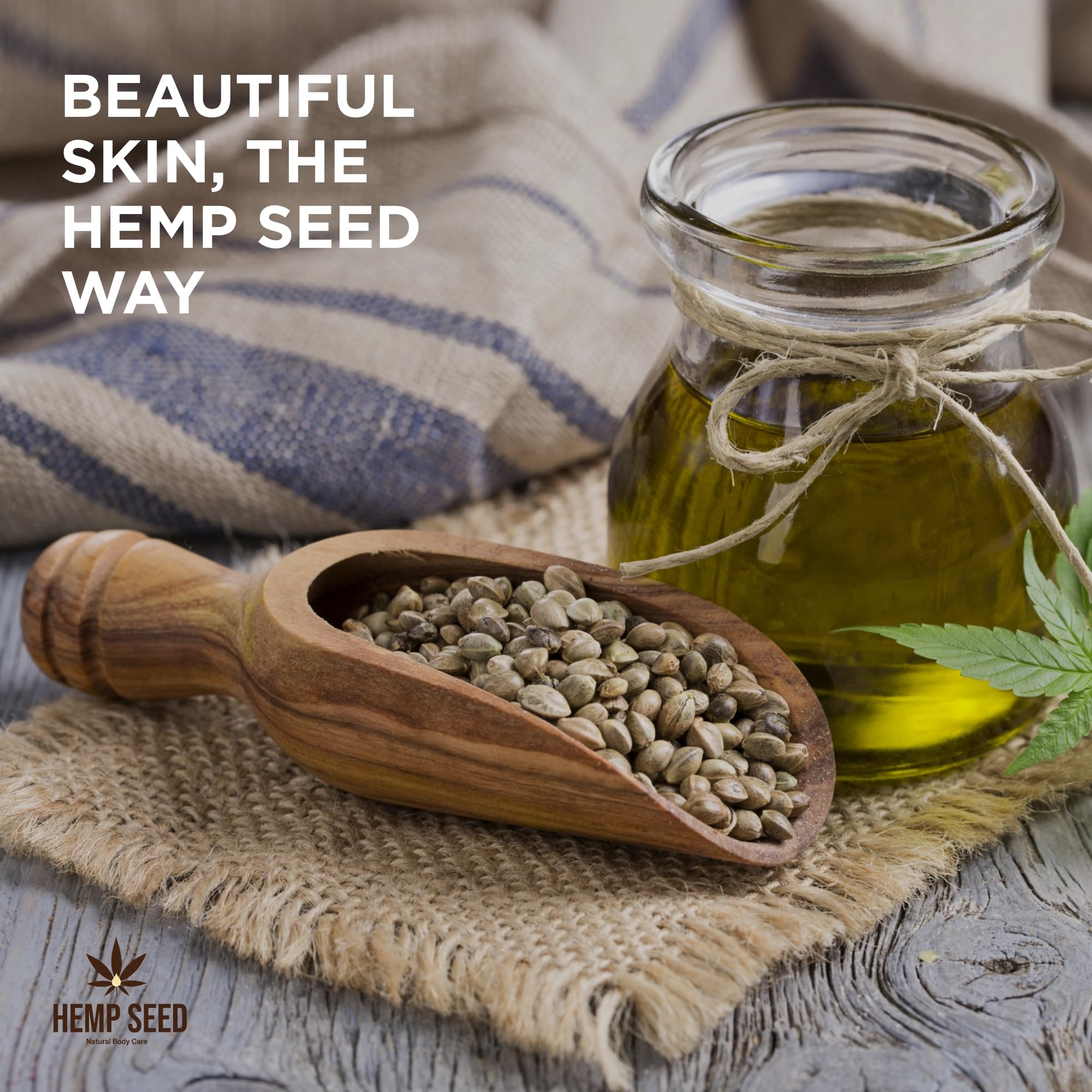 Earthly Body Hemp Seed Massage Oil absorption on skin shows non-greasy conditioning