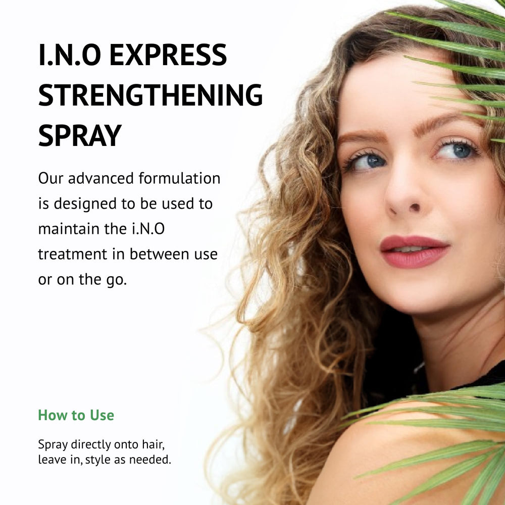 Earthly Body Inside Out Haircare Strengthening Express Spray demonstrates on the go detangling and shine.