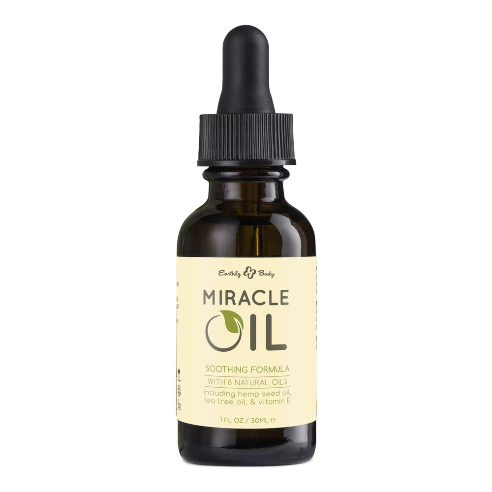 Earthly Body Miracle Oil bottle 1oz for moisturizing skin