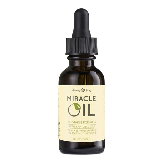 Earthly Body Miracle Oil bottle 1oz for moisturizing skin